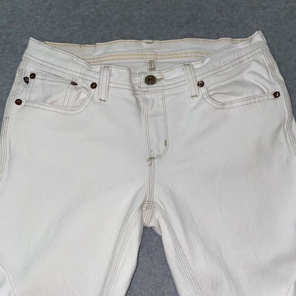 Y2K Ralph Lauren Jeans Co Whitney Jean Women’s 8 30” White Stretch Bootcut Denim - Picture 4 of 16